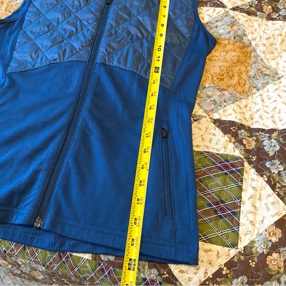 Icebreaker Womens Largo Ellipse Vest Merino Wool Quilted GT Size Medium blue - Picture 9 of 9